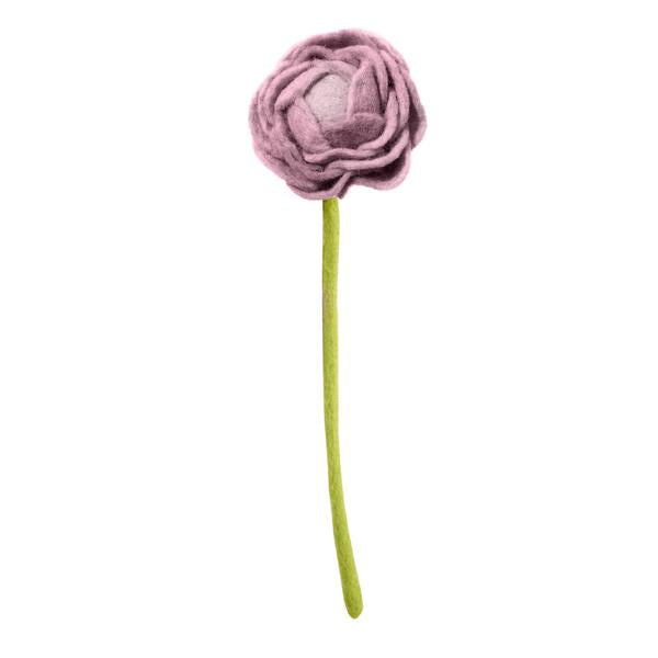 Felt Peony Flower- Assorted Colors- Sold Individually