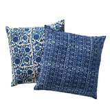 Floral Dabu Cotton Square Pillow (*Local Pick-up / Local Delivery Only )
