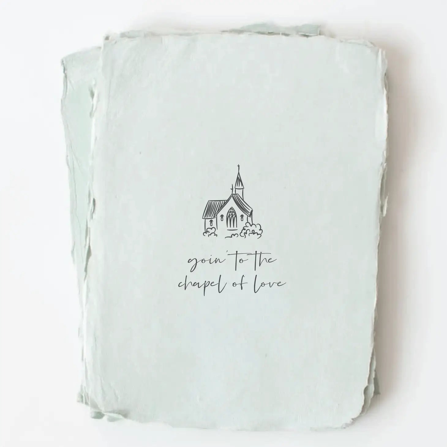 "Going to the Chapel of Love" Wedding Greeting Card