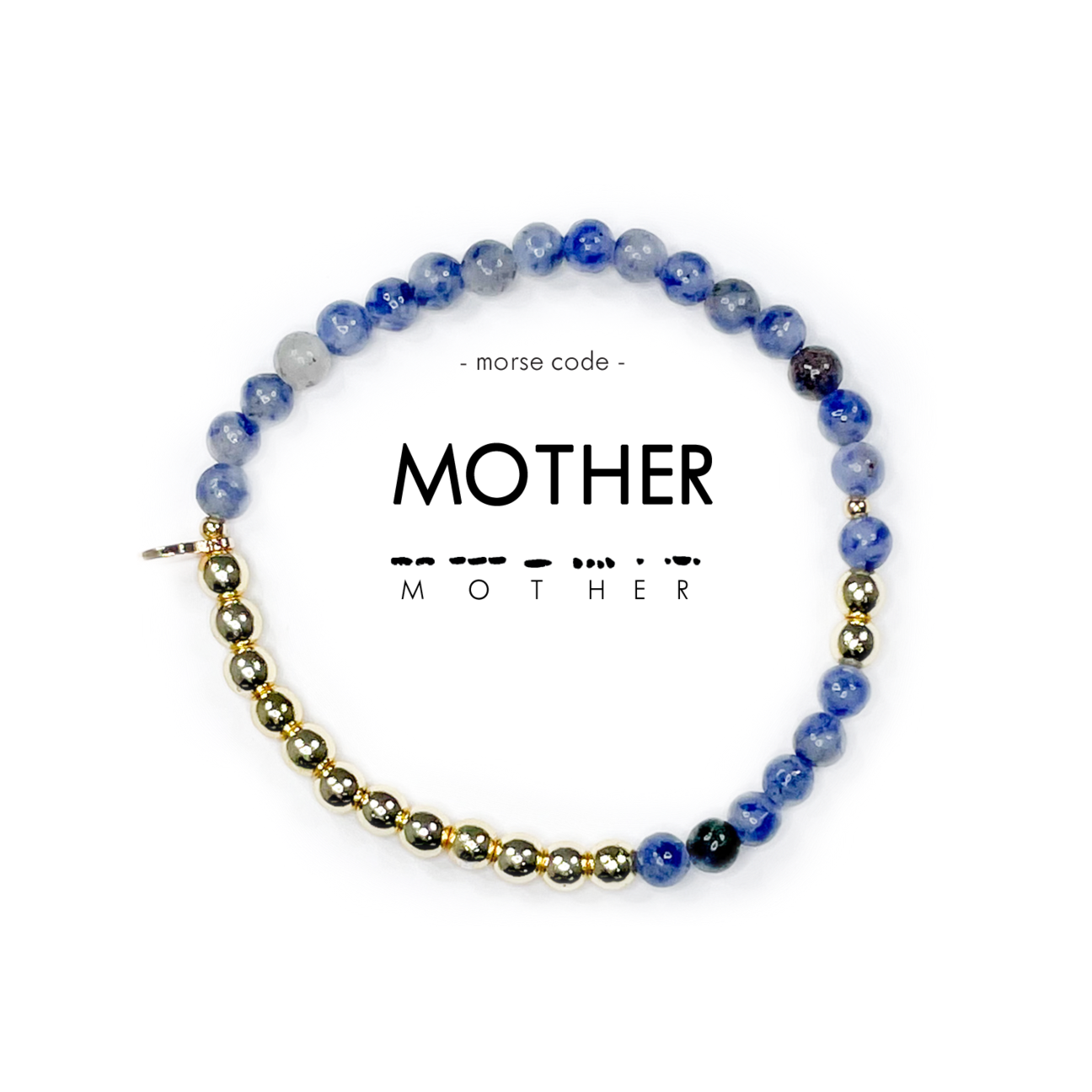 Gold Morse Code Bracelet l MOTHER