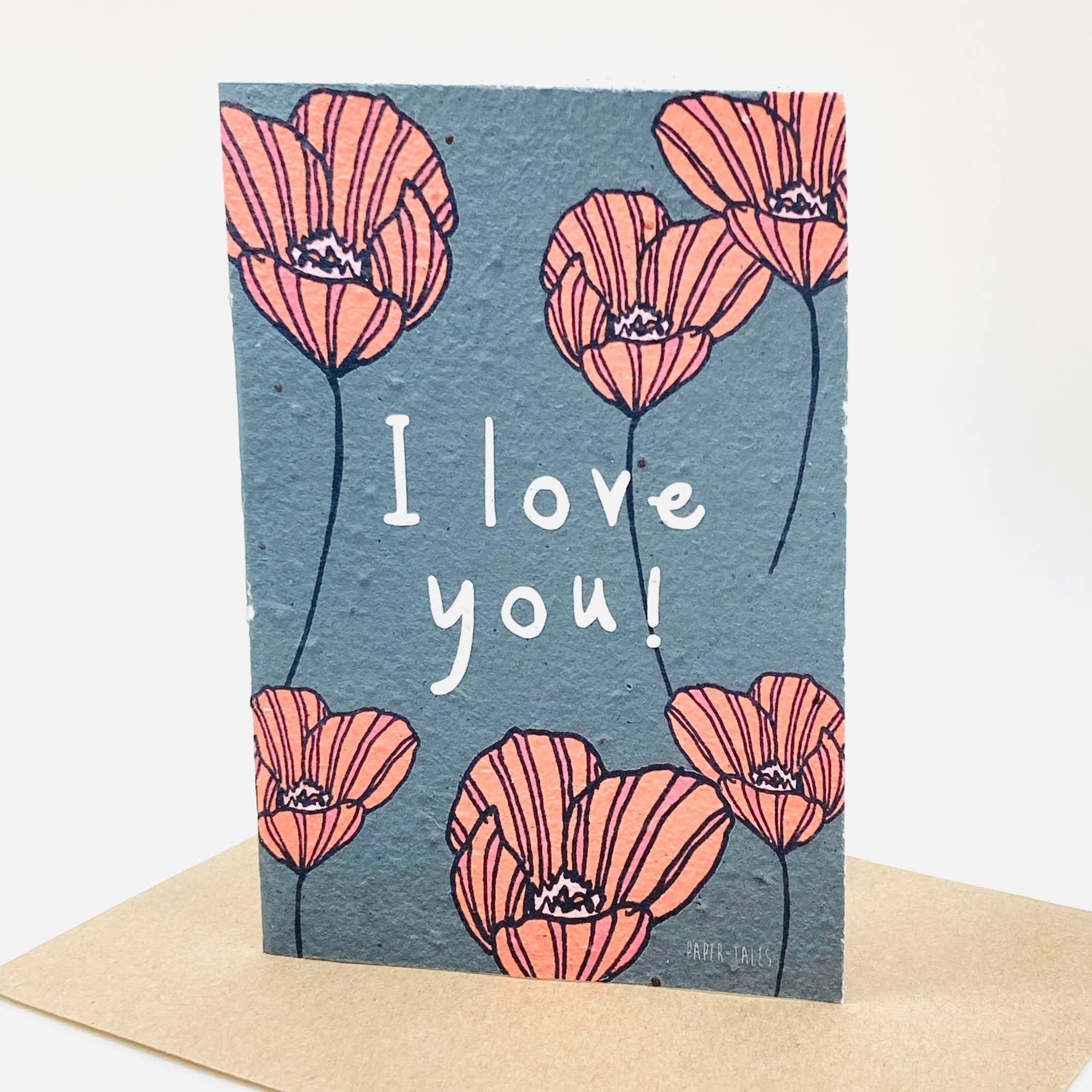 Growing Paper Card- I Love You