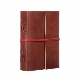 Handmade Plain Leather Journal - Unlined Notebook - Medium