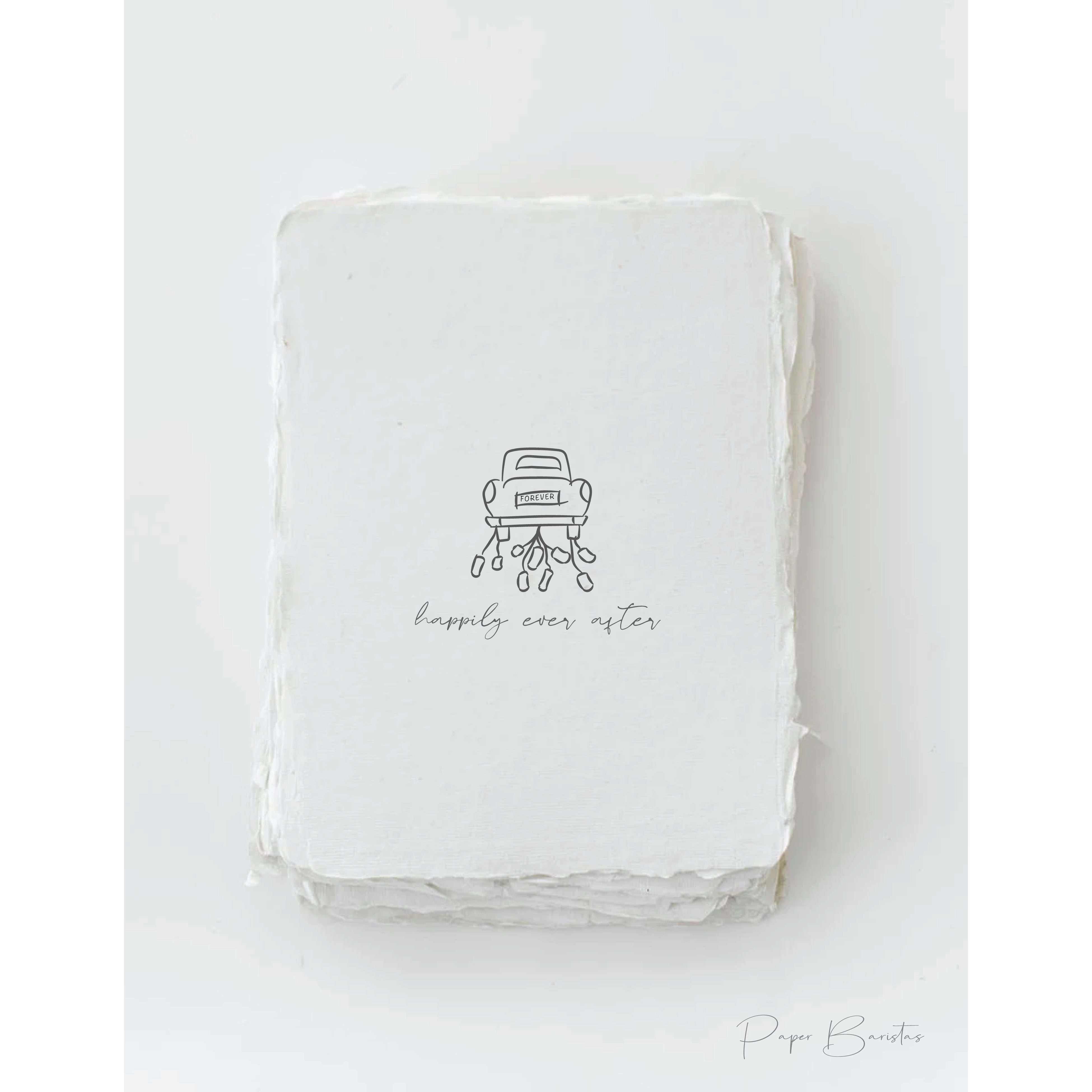 "Happily Ever After" Wedding Greeting Card