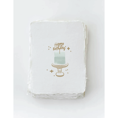 "Happy Birthday" Cake Topper Greeting Card