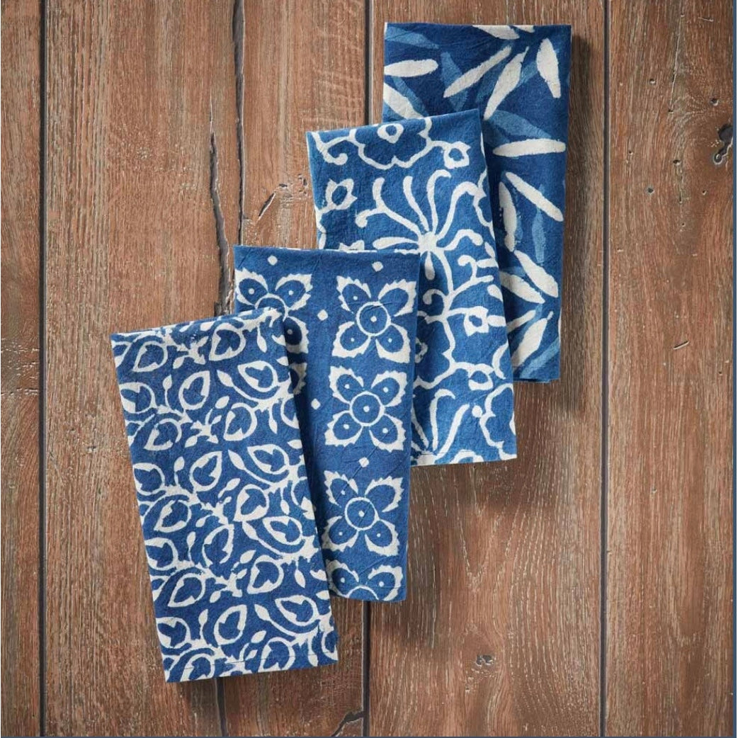 Indigo Dabu Napkins - Set of 4