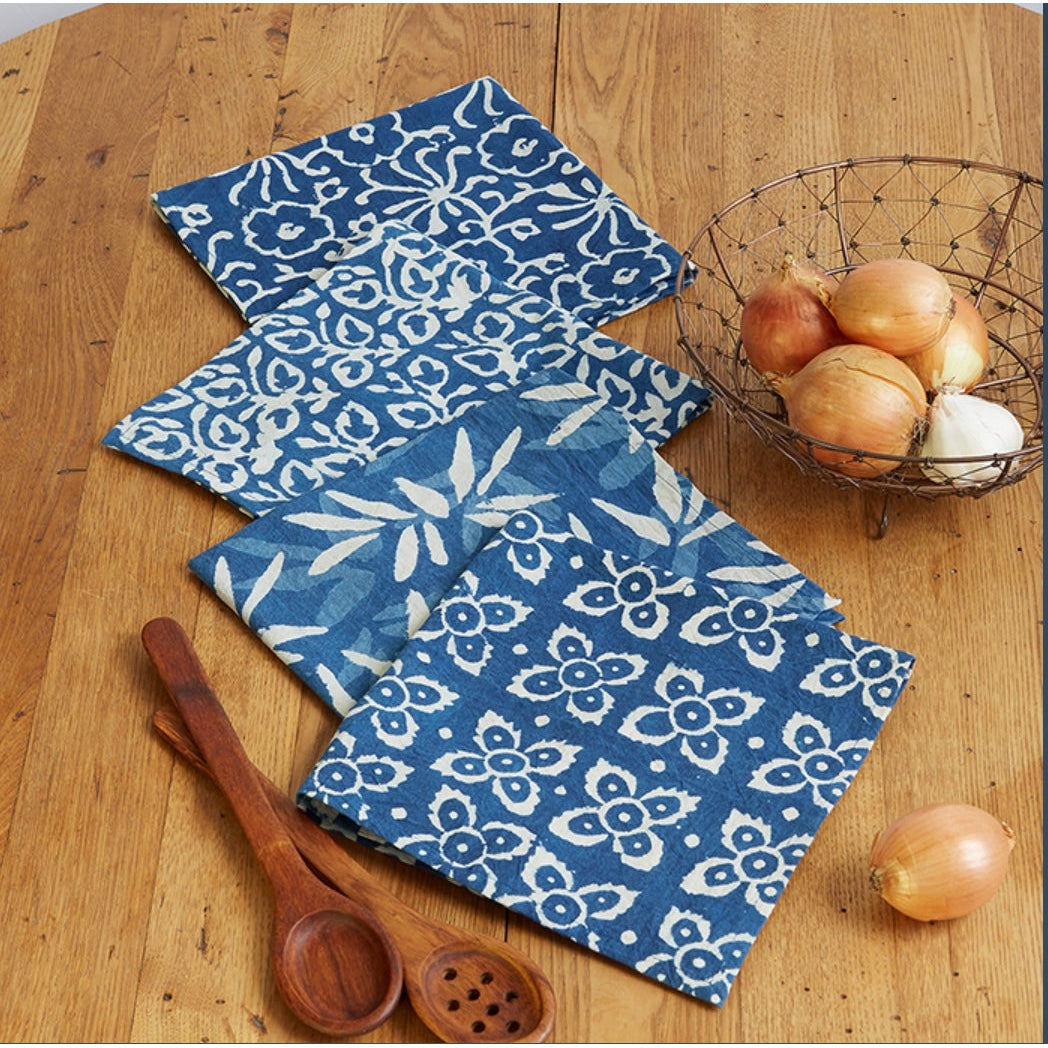 Indigo Dabu Napkins - Set of 4
