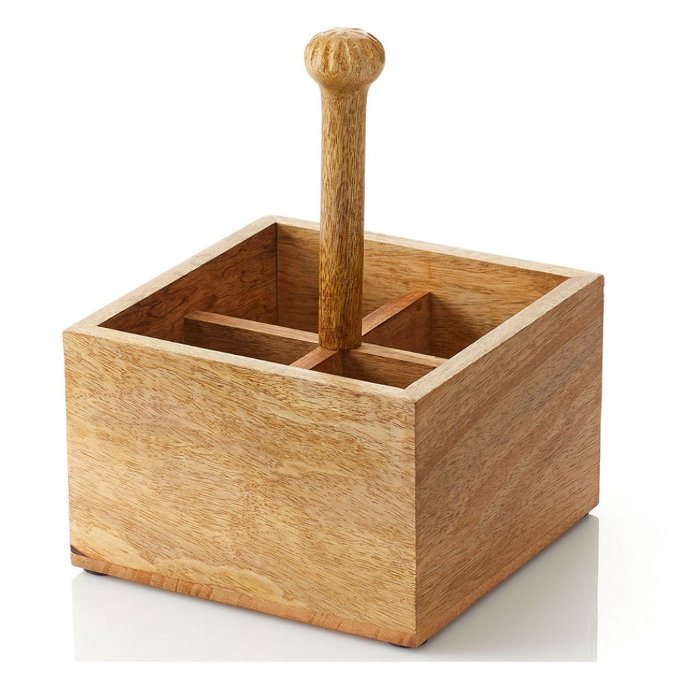 Mango Wood Tabletop Caddy (*Local Pickup / Local Delivery Only )