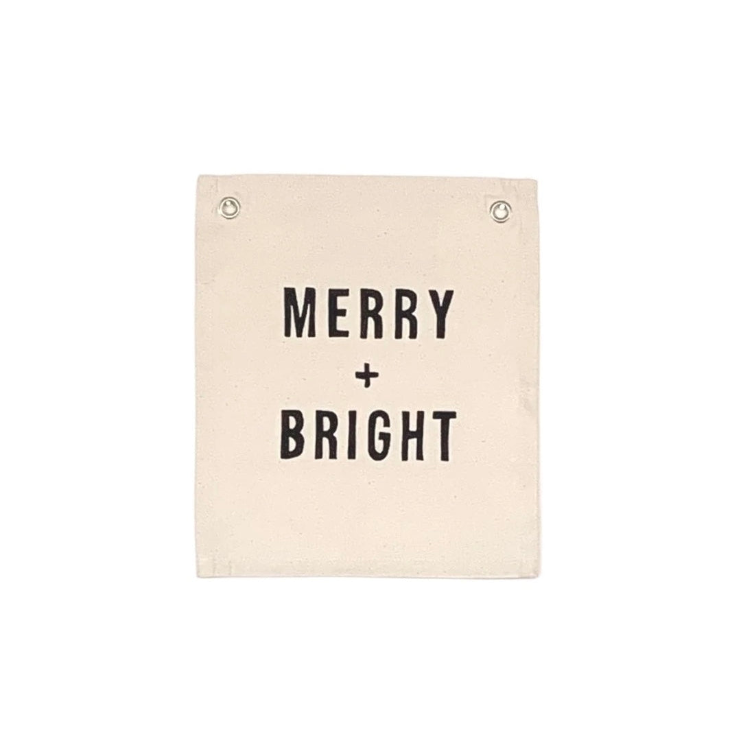 “Merry + Bright“ Banner