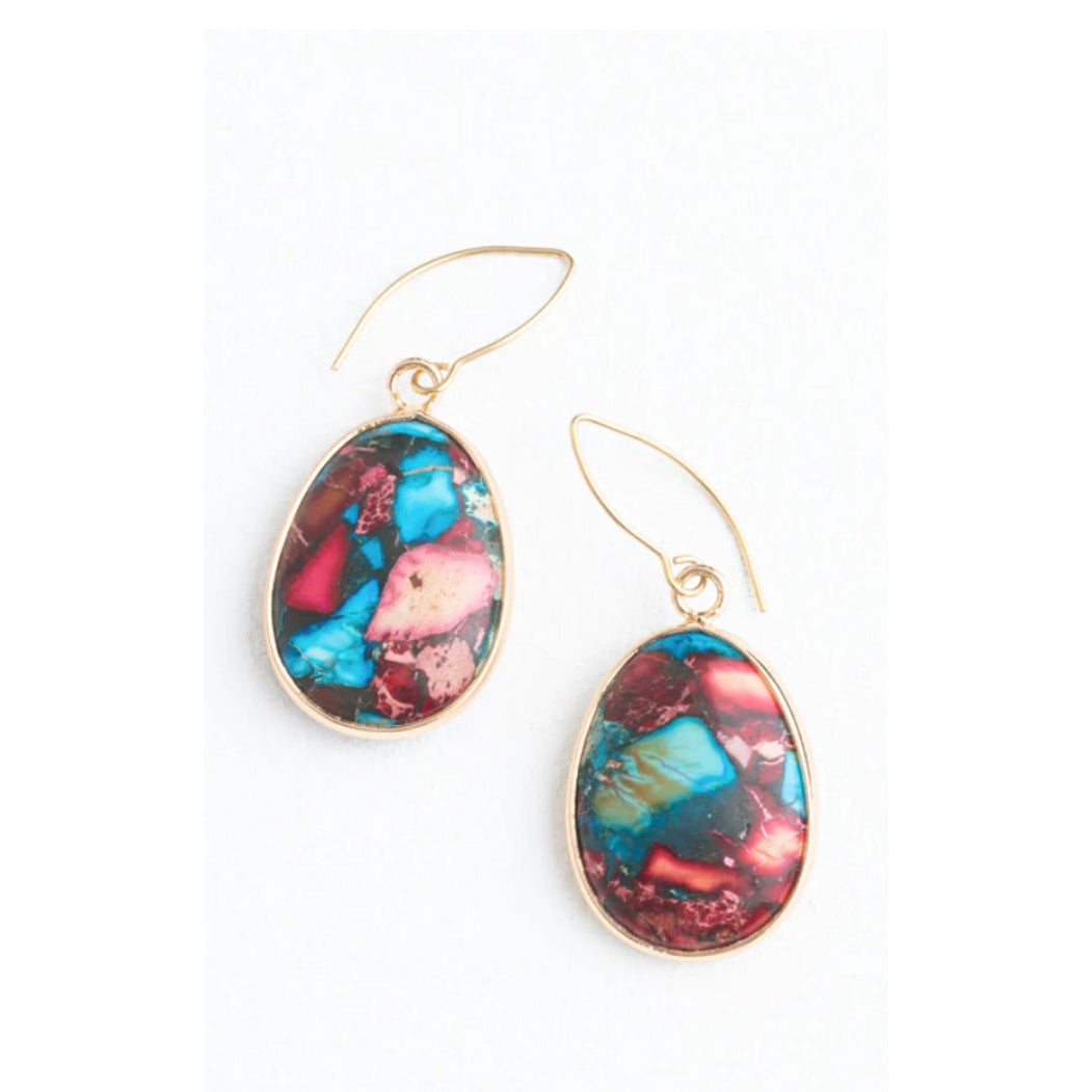 Mosaic Jasper Earrings