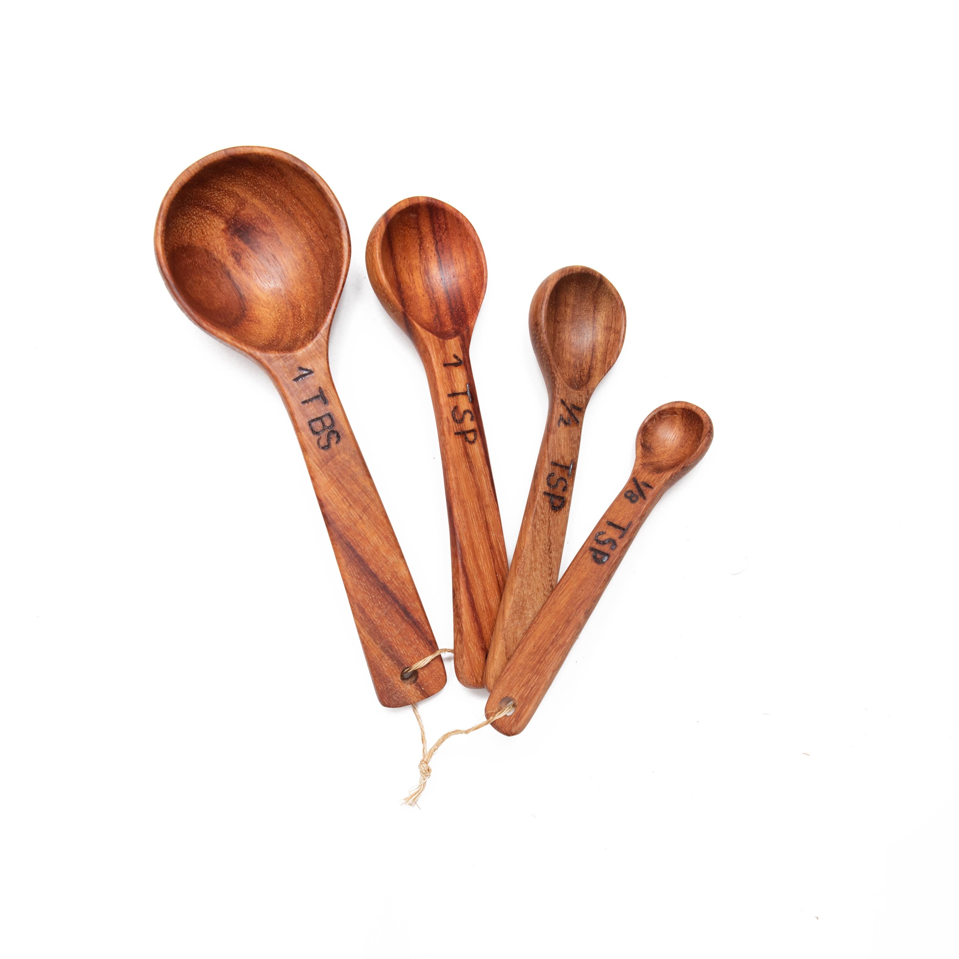 Natural Macawood Measuring Spoon Set