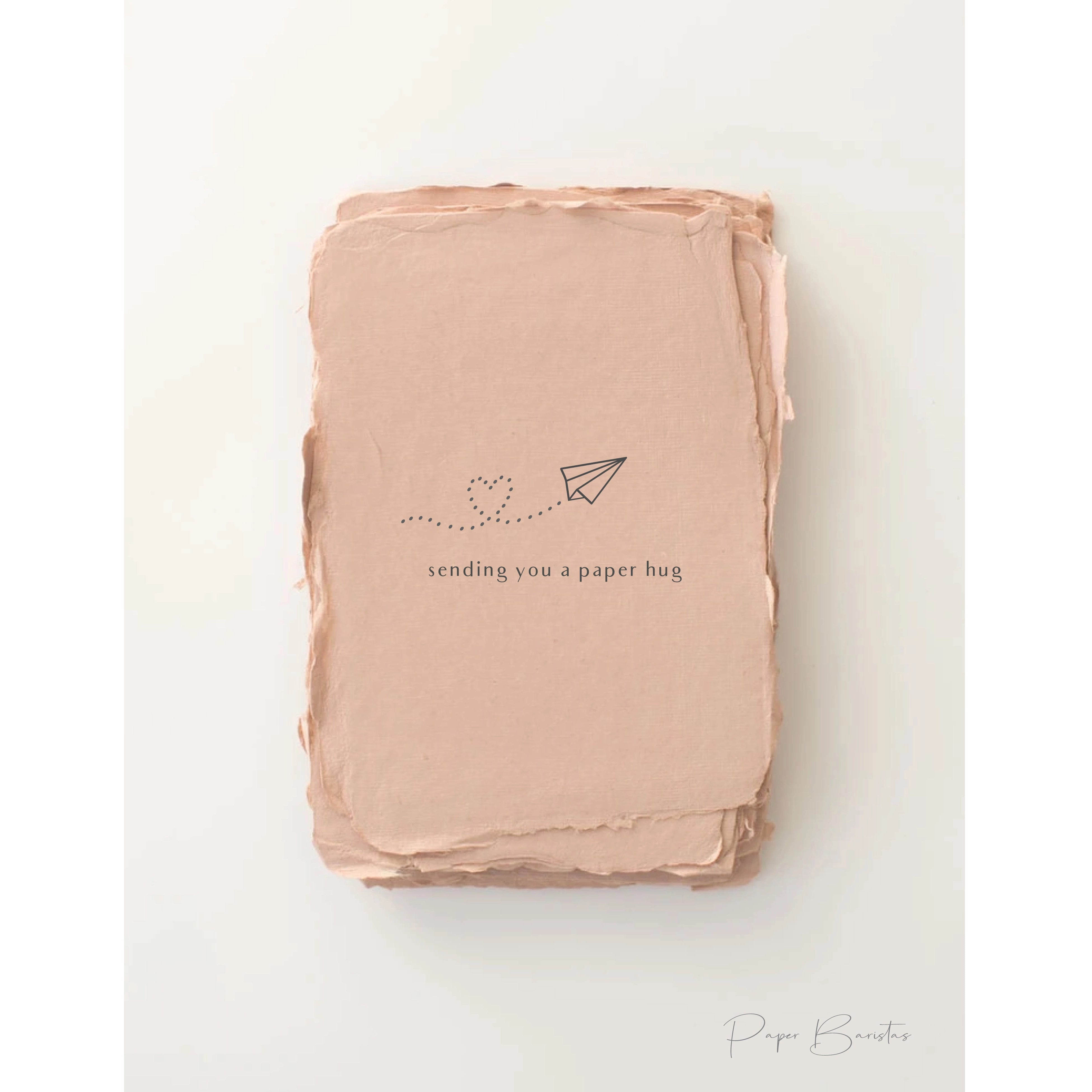 Sending you a paper hug- Greeting Card