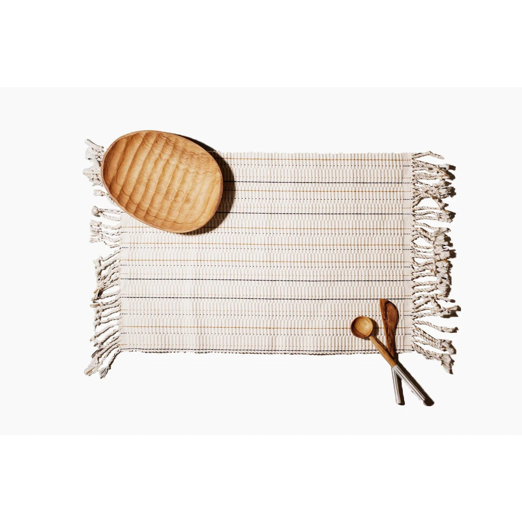 Striped Tassel Placemat- Sold Individually