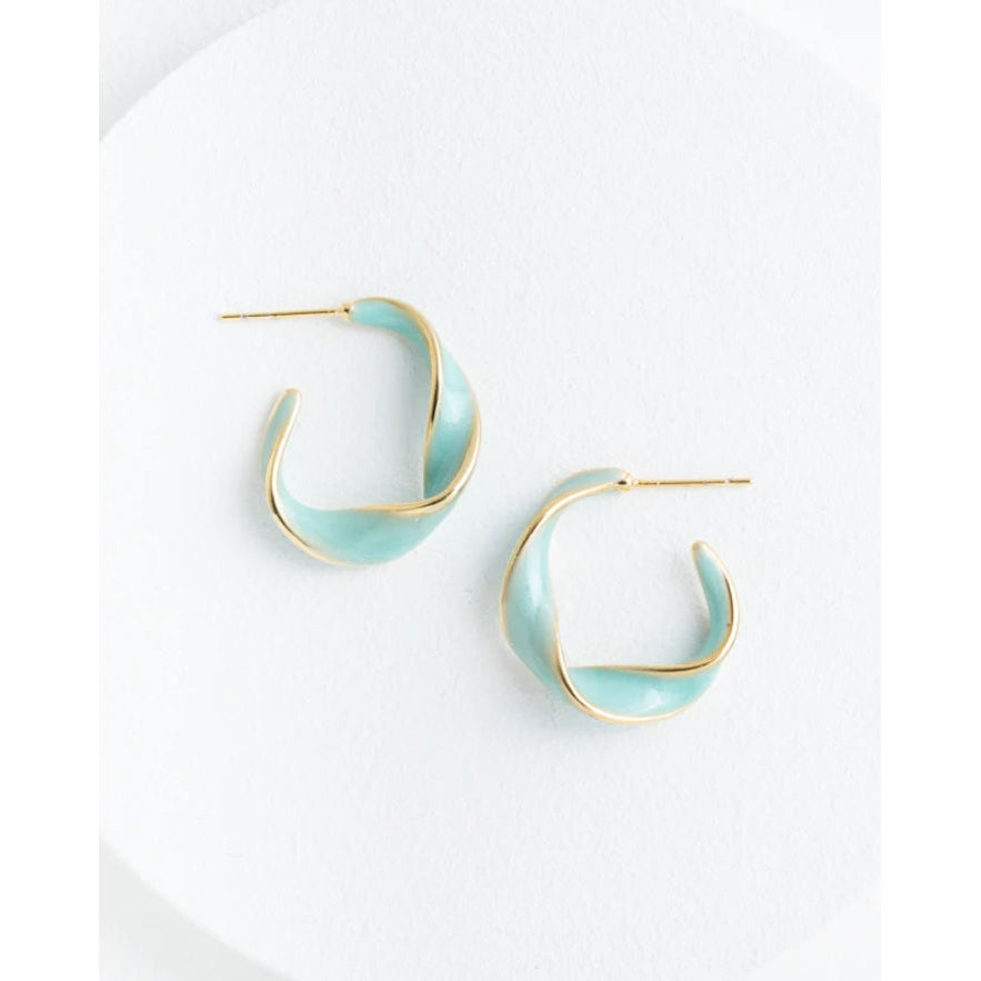 With a Twist Hoops- Assorted Colors