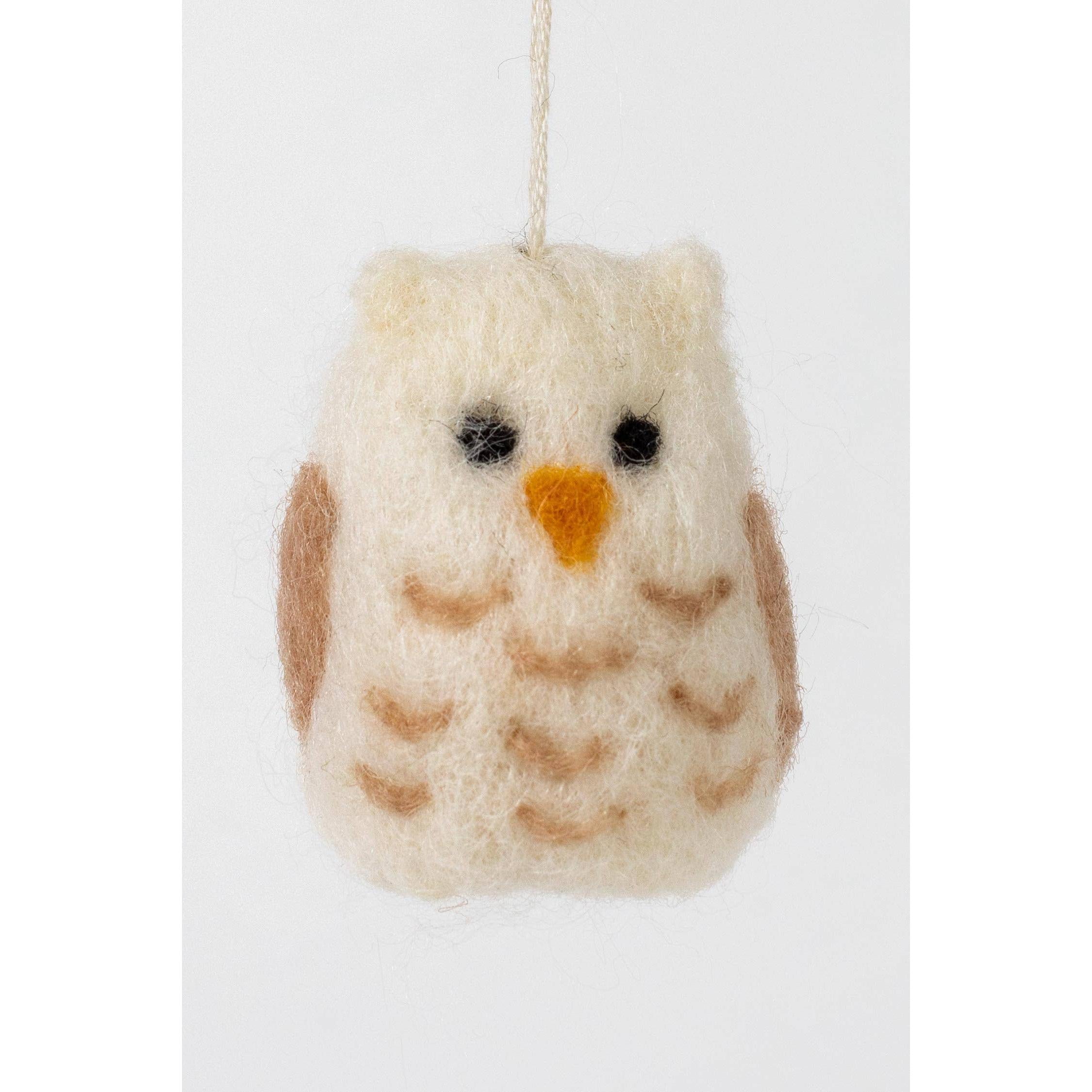 Wool Owl Ornament